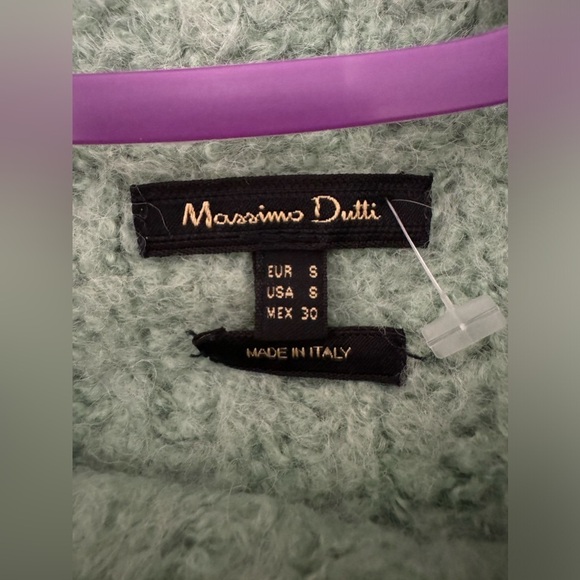 MASSIMO DUTTI Italian alpaca soft cozy chunky ribbed funnel neck sweater (S) - Picture 3 of 8